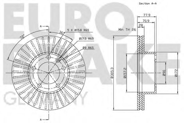 Тормозной диск LUCAS ELECTRICAL DF4249S