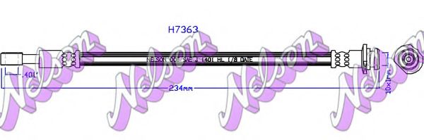 Тормозной шланг Brovex-Nelson H7363