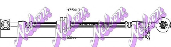 Тормозной шланг Brovex-Nelson H7541Q