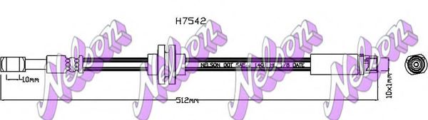 Тормозной шланг Brovex-Nelson H7542