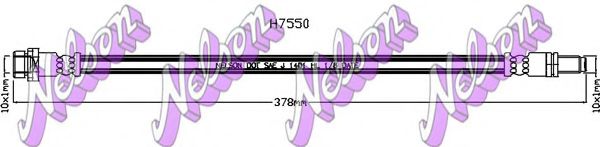Тормозной шланг Brovex-Nelson H7550
