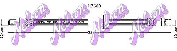 Тормозной шланг Brovex-Nelson H7608