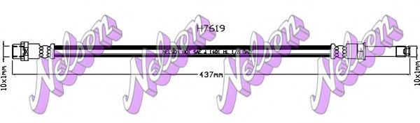 Тормозной шланг Brovex-Nelson H7619