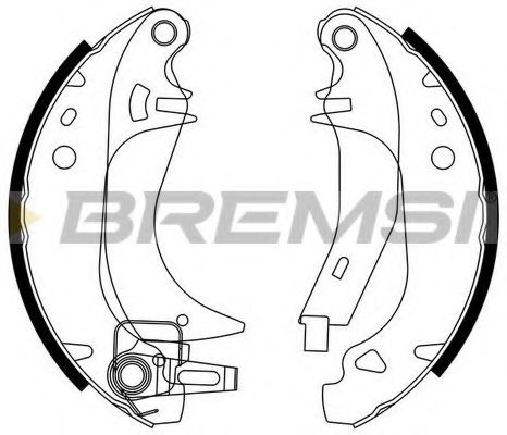 Комплект тормозных колодок BREMSI GF0382-3