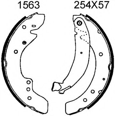 Комплект тормозных колодок BSF 01563