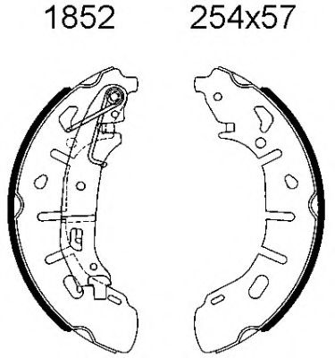 Комплект тормозных колодок BSF 01852