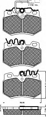 Комплект тормозных колодок, дисковый тормоз BSF 10219