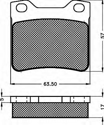 Комплект тормозных колодок, дисковый тормоз BSF 10494