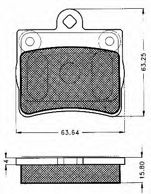 Комплект тормозных колодок, дисковый тормоз BSF 10563