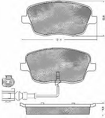 Комплект тормозных колодок, дисковый тормоз BSF 10729
