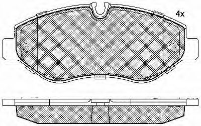 Комплект тормозных колодок, дисковый тормоз BSF 10848