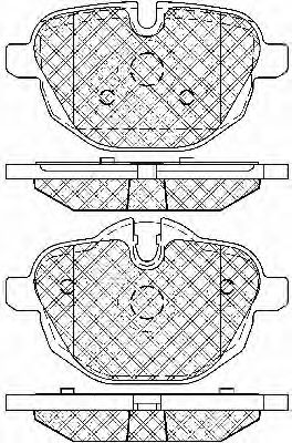 Комплект тормозных колодок, дисковый тормоз BSF 20018