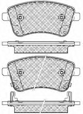 Комплект тормозных колодок, дисковый тормоз BSF 20058