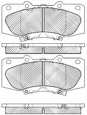 Комплект тормозных колодок, дисковый тормоз BSF 20100