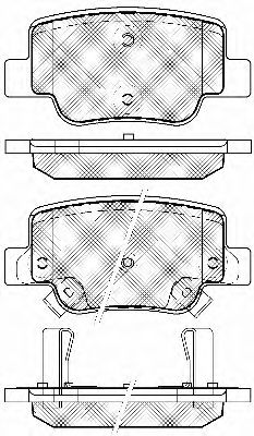 Комплект тормозных колодок, дисковый тормоз BSF 20105