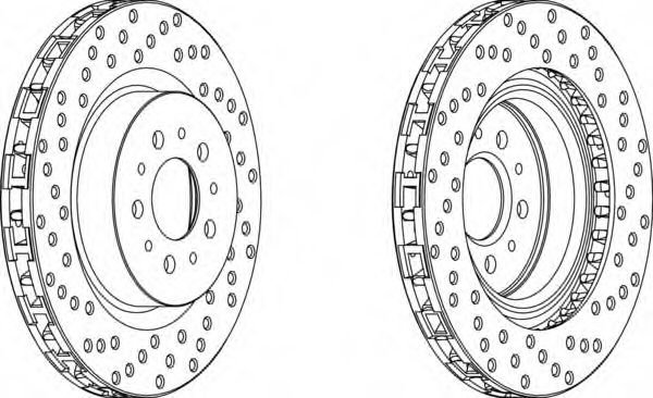Тормозной диск FERODO DDF1074-1