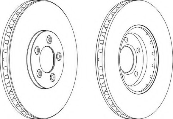Тормозной диск FERODO DDF1648-1