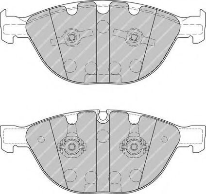 Комплект тормозных колодок, дисковый тормоз FERODO FDB1883