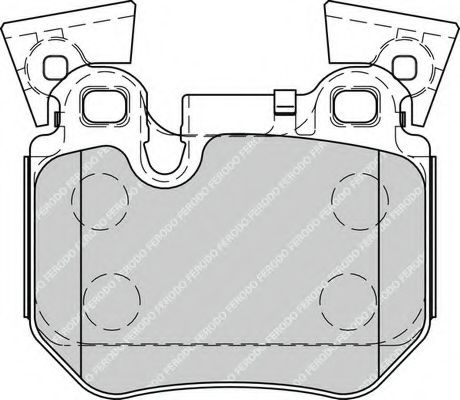 Комплект тормозных колодок, дисковый тормоз FERODO FDB4217