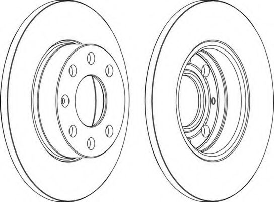 Тормозной диск FERODO DDF104