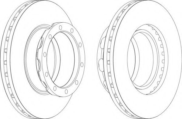 Тормозной диск FERODO FCR288A