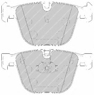 Комплект тормозных колодок, дисковый тормоз FERODO 23310