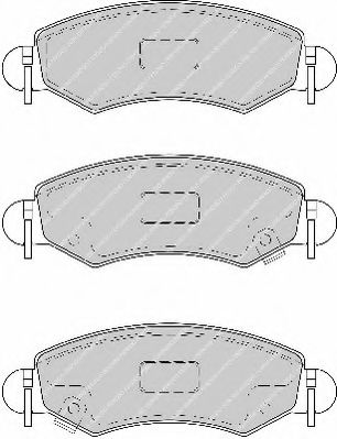 Комплект тормозных колодок, дисковый тормоз FERODO 23605