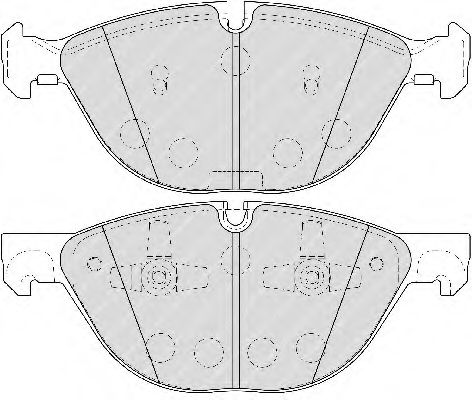 Комплект тормозных колодок, дисковый тормоз FERODO FSL4079