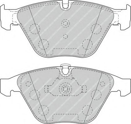 Комплект тормозных колодок, дисковый тормоз FERODO FSL4191