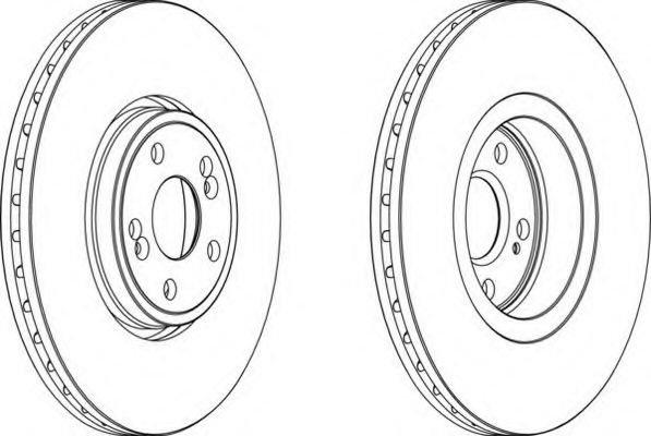 Тормозной диск FERODO DDF1405C