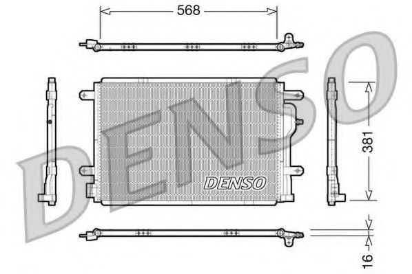 Конденсатор, кондиционер DENSO DCN02004