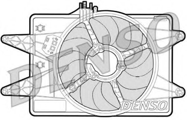 Вентилятор, охлаждение двигателя DENSO DER09024