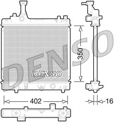 Радиатор, охлаждение двигателя DENSO DRM47026