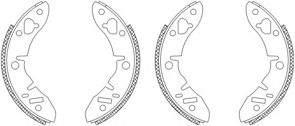 Комплект тормозных колодок MINTEX MSK002