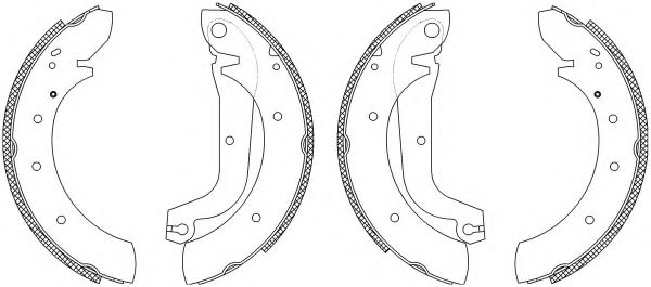 Комплект тормозных колодок MINTEX MSK165