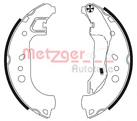 Комплект тормозных колодок METZGER MG 132