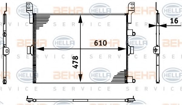 Конденсатор, кондиционер BEHR G6130