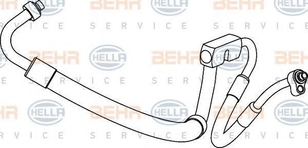 Трубопровод высокого давления, кондиционер BEHR HELLA SERVICE 9GS 351 337-051