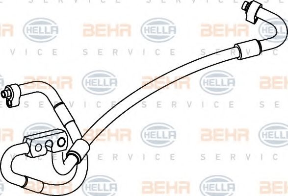 Трубопровод высокого давления, кондиционер BEHR HELLA SERVICE 9GS 351 337-061
