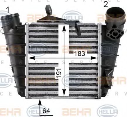 Интеркулер BEHR HELLA SERVICE 8ML 376 700-101