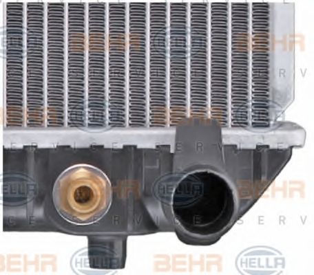 Радиатор, охлаждение двигателя BEHR HELLA SERVICE 8MK376710501