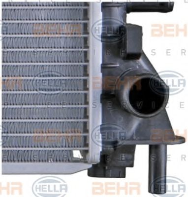 Радиатор, охлаждение двигателя BEHR HELLA SERVICE 8MK376720301