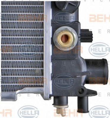 Радиатор, охлаждение двигателя BEHR HELLA SERVICE 8MK376720781