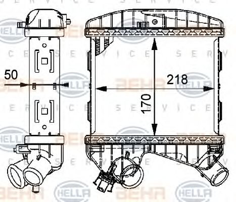 Интеркулер BEHR HELLA SERVICE 8ML 376 723-461