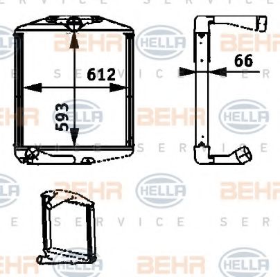 Интеркулер MAHLE FILTER IC106