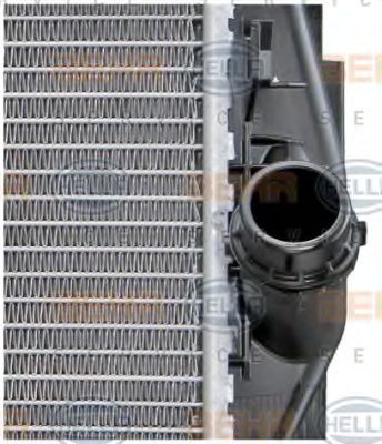 Радиатор, охлаждение двигателя BEHR HELLA SERVICE 8MK376754054