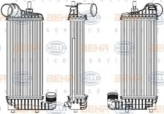 Интеркулер BEHR HELLA SERVICE 8ML 376 755-601