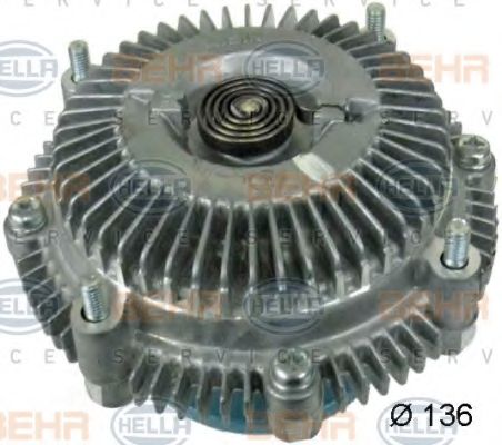 Сцепление, вентилятор радиатора BEHR HELLA SERVICE 8MV 376 791-011