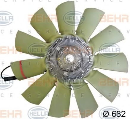 Вентилятор, охлаждение двигателя BEHR HELLA SERVICE 8MV 376 791-631