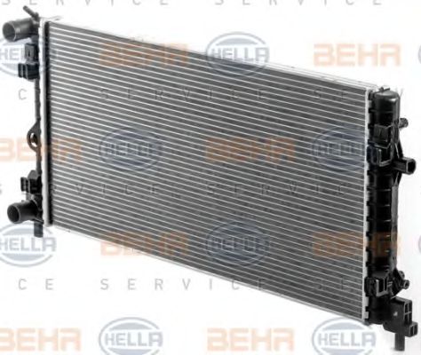 Радиатор, охлаждение двигателя BEHR HELLA SERVICE 8MK376902004